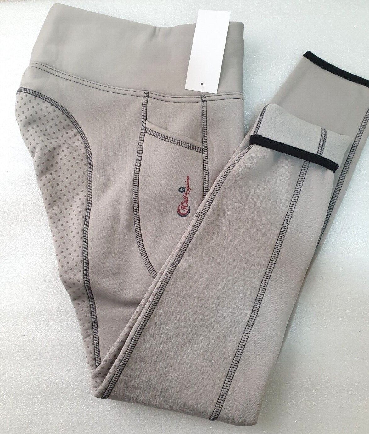 New Silicone Grip Horse Winter Riding Leggings Tights Phone Pocket
