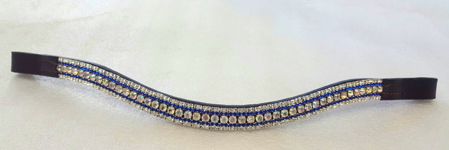 Cwell Equine Bling 5 Row crystal Browband choice of crystal colors BLACK on sale