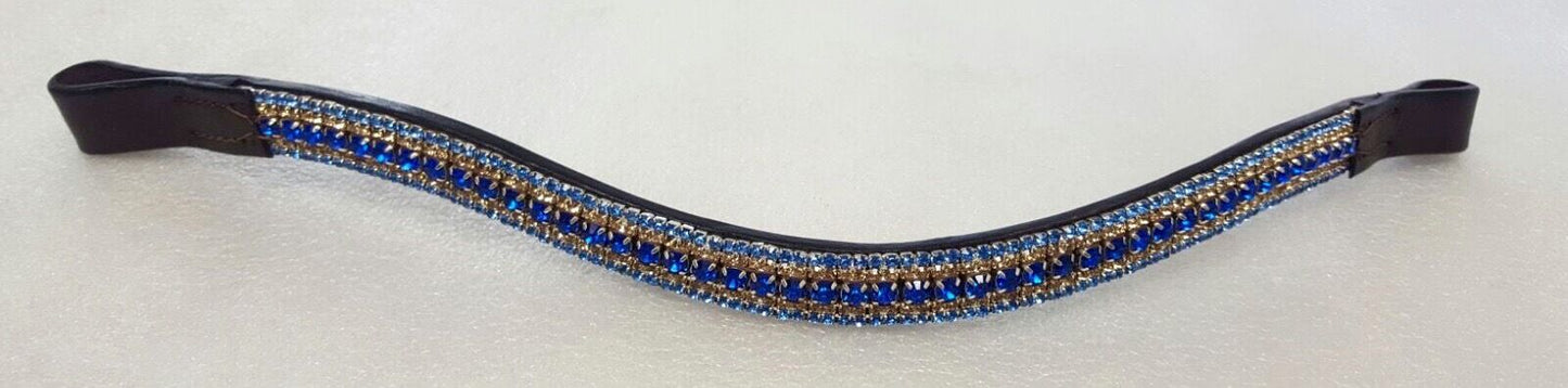 Cwell Equine Bling 5 Row crystal Browband choice of crystal colors BLACK on sale