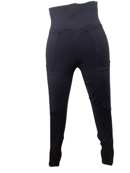 Cwell Equine Full Silicone Grip Horse Riding Tights Breeches Phone Pocket Yoga