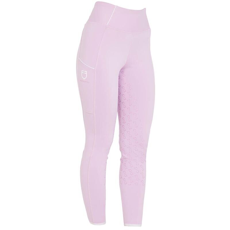 KIDS JUNIOR LEGGING EQUESTRO GRIP FULL SEAT ,LILLA (3959)