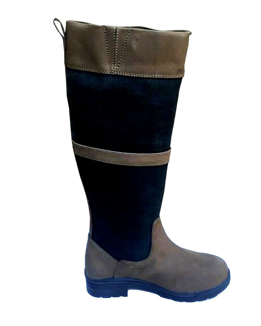 NEW PoleStar London Waterproof Leather Riding Country Boots Tan/Black UK 4 - 8