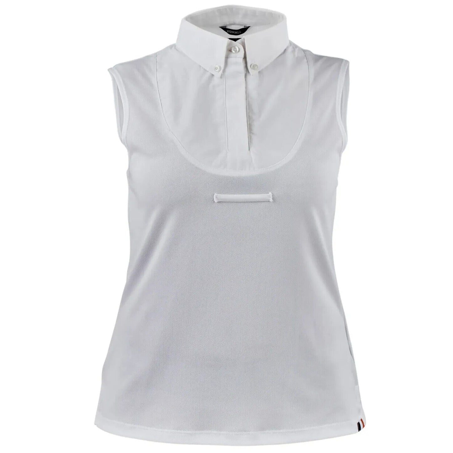 Aubrion Sleeveless Ladies Tie Competition Shirt - White