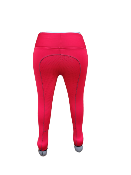 New Silicone Grip Horse Winter Riding Leggings Tights Phone Pocket ,PURPLE