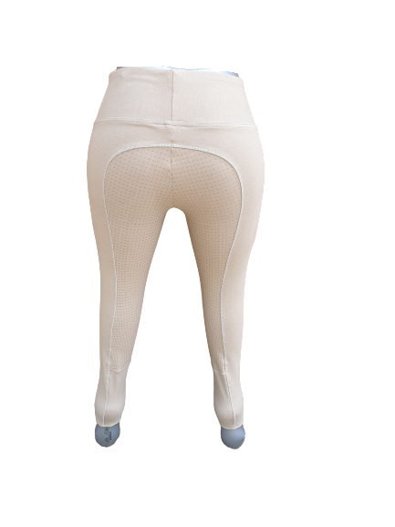 Cwell Equine Full Silicone Grip Horse Riding Tights Breeches Phone Pocket Yoga