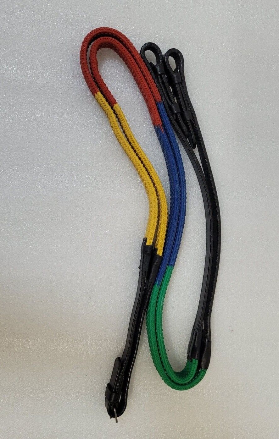 New Classic Super Soft Jelly Rubber Reins Pimple Grip Leather Reins Multi Colour