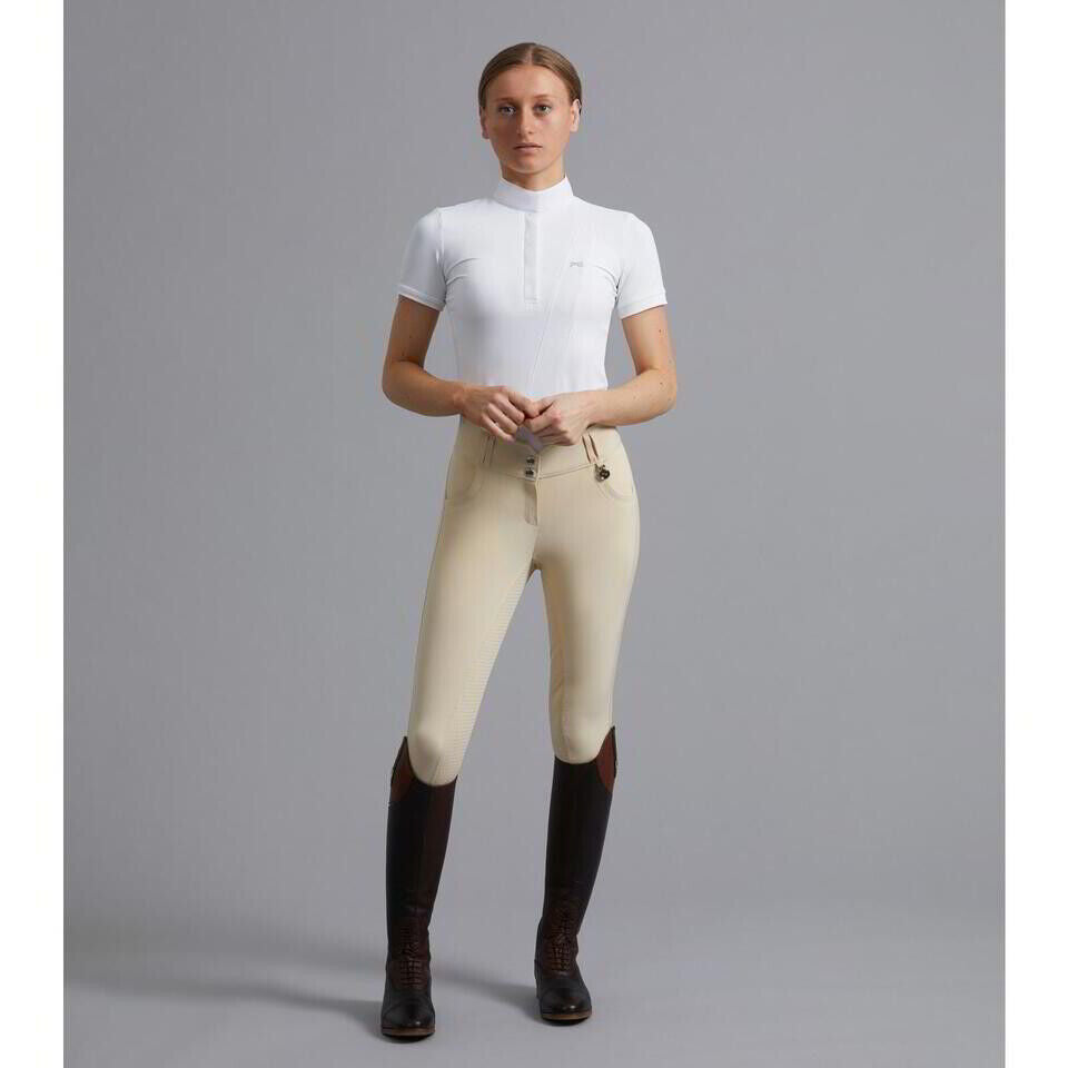 Sale Premier Equine Sophia Ladies Full Seat High Waist Riding Breeches Vanilla