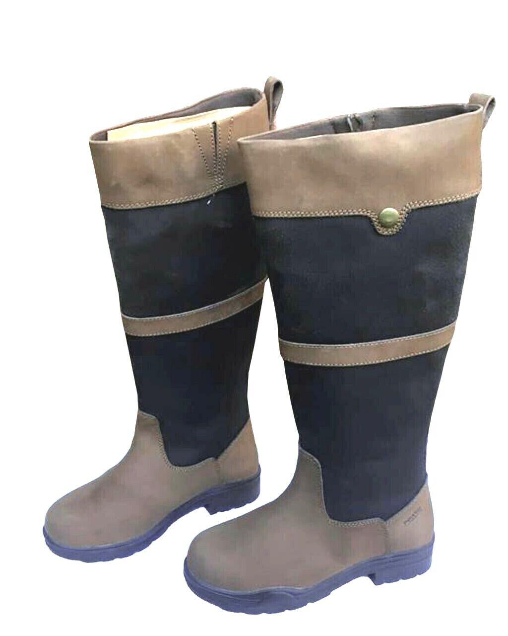 NEW PoleStar London Waterproof Leather Riding Boots Country Boots Sizes UK 5 - 8