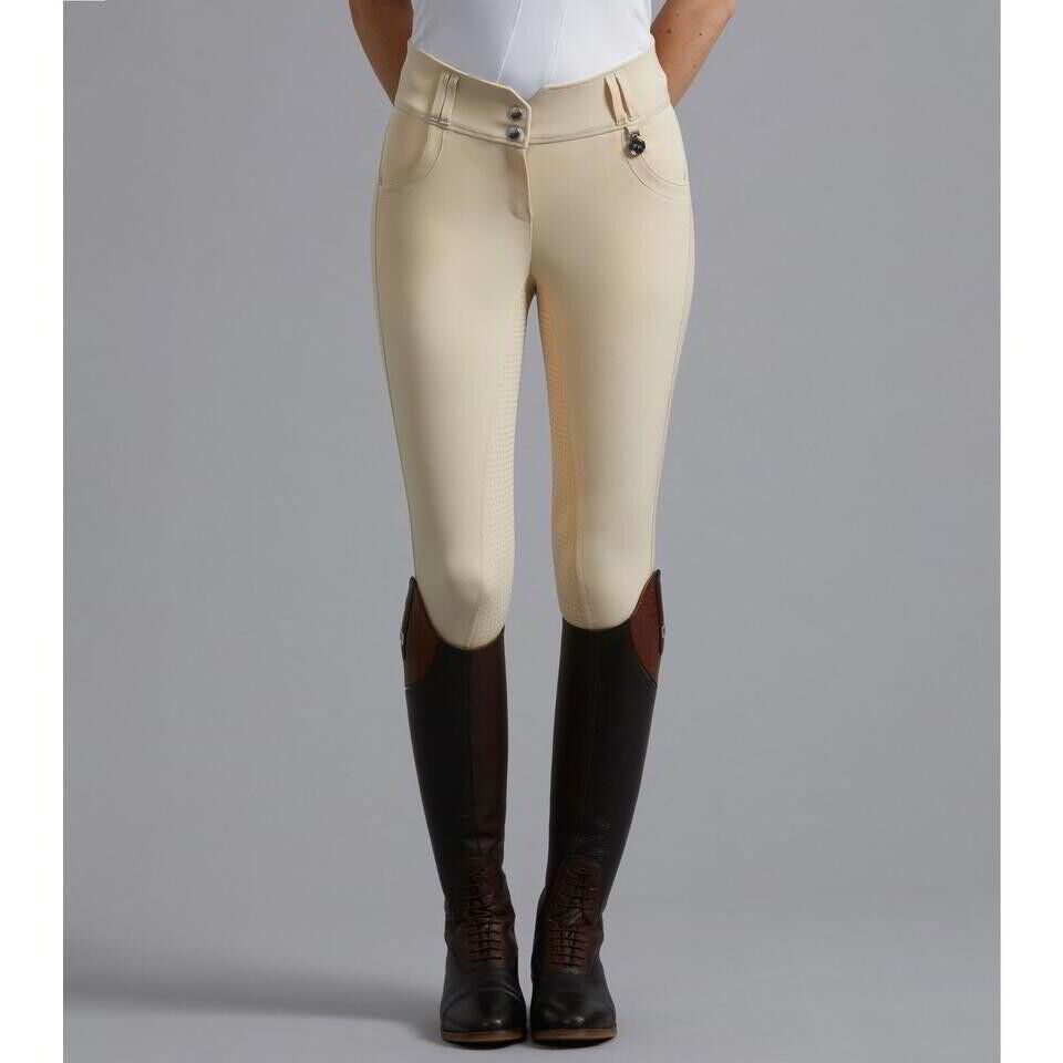 Sale Premier Equine Sophia Ladies Full Seat High Waist Riding Breeches Vanilla