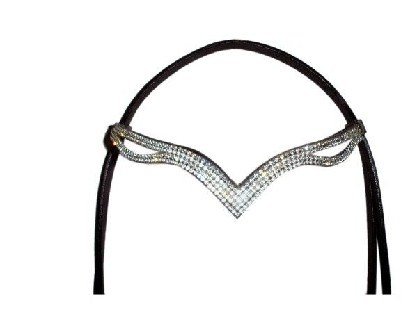 New Designer Ve Clear Crystal Browband Great Gift Idea Black *on special offer *