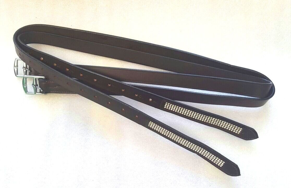NEW Crystal Bling Stirrups Leathers Choice of Sizes & Colours