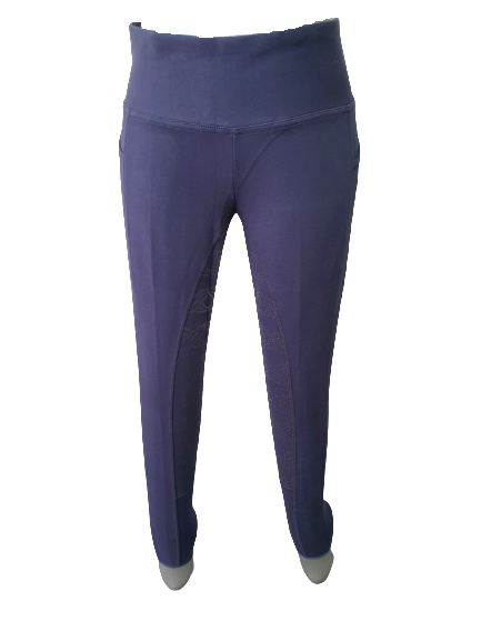 NEW Full Silicone Grip Horse Riding Tights Breeches Phone Pocket NAVY on sale