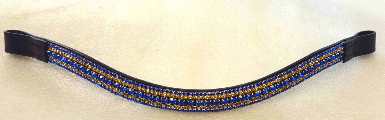 Cwell Equine Bling 5 Row crystal Browband choice of crystal colors BLACK on sale