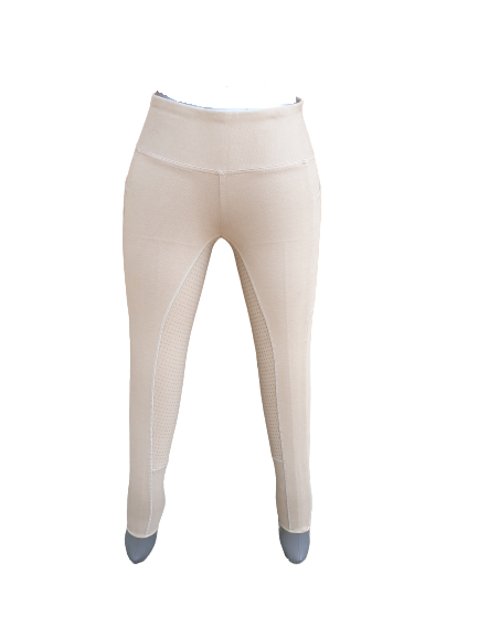 Cwell Equine Full Silicone Grip Horse Riding Tights Breeches Phone Pocket Yoga