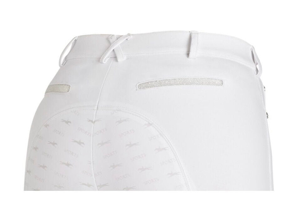 Schockemohle Chayenne Ladies Full Seat White Breeches (003) (S3)