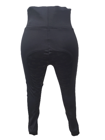 Cwell Equine Full Silicone Grip Horse Riding Tights Breeches Phone Pocket Yoga