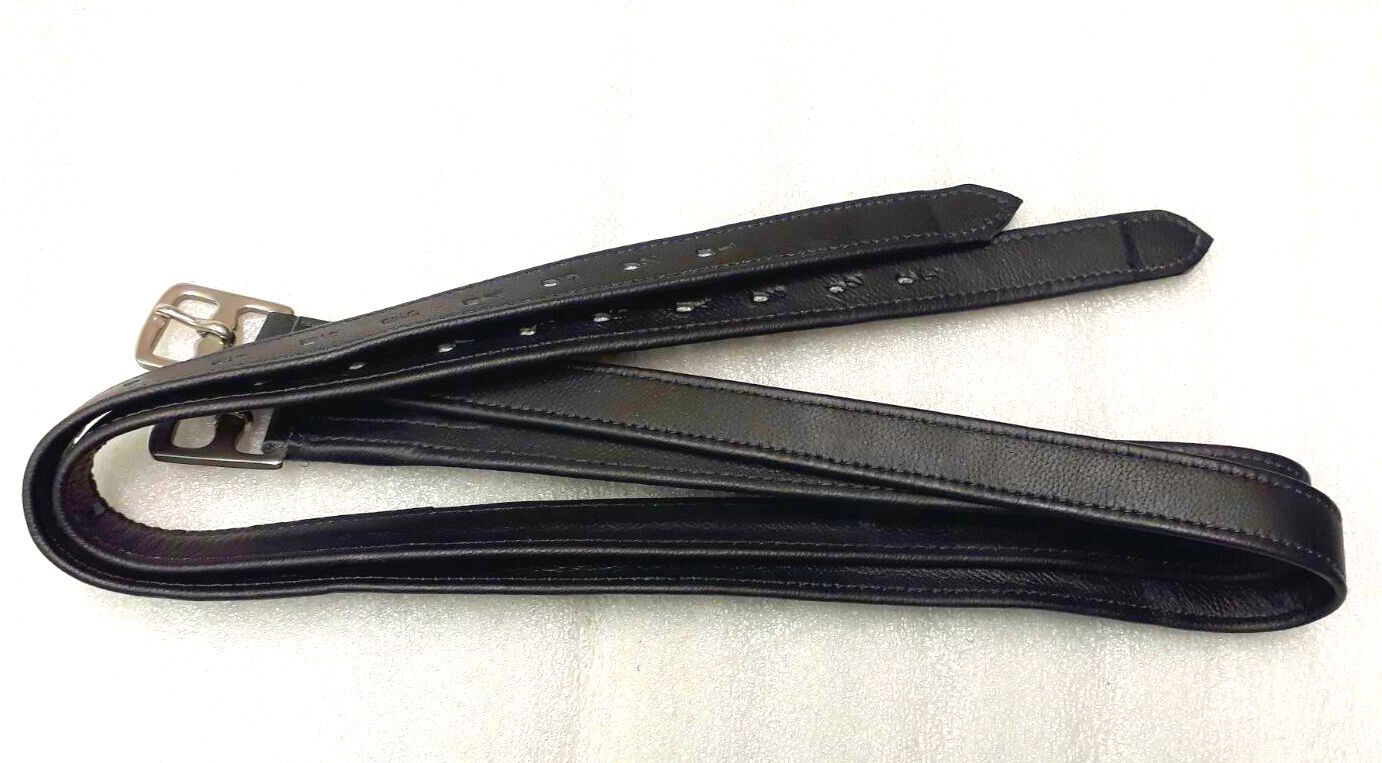 New Best Quality Cwell Equine Soft Stirrup Leather Black Choice of Size 46"-64"