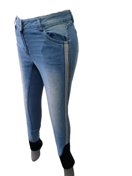 NEW Loesdau Black forest Riding Breeches , Denim Light Blue (152856)