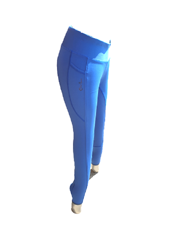 Cwell Equine Full Silicone Grip Horse Riding Tights Breeches Phone Pocket Yoga