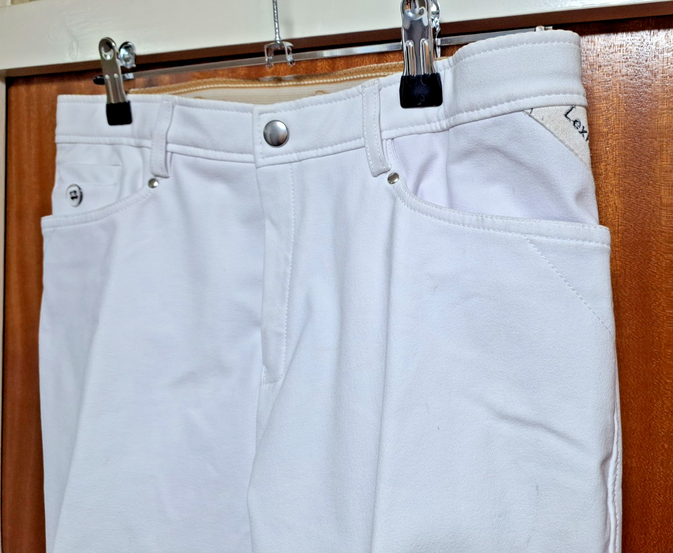 Cwell Equine Lexhis Micro polyster Breeches White UK 36 EU 46 (2321)(R2)4