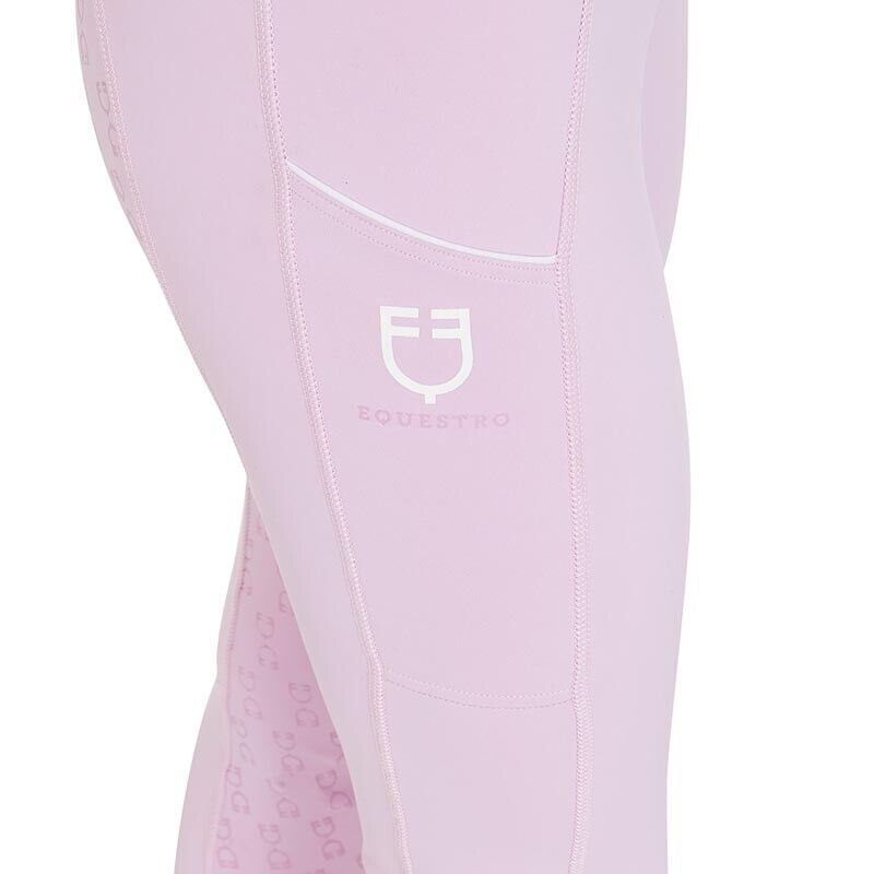 KIDS JUNIOR LEGGING EQUESTRO GRIP FULL SEAT ,LILLA (3959)