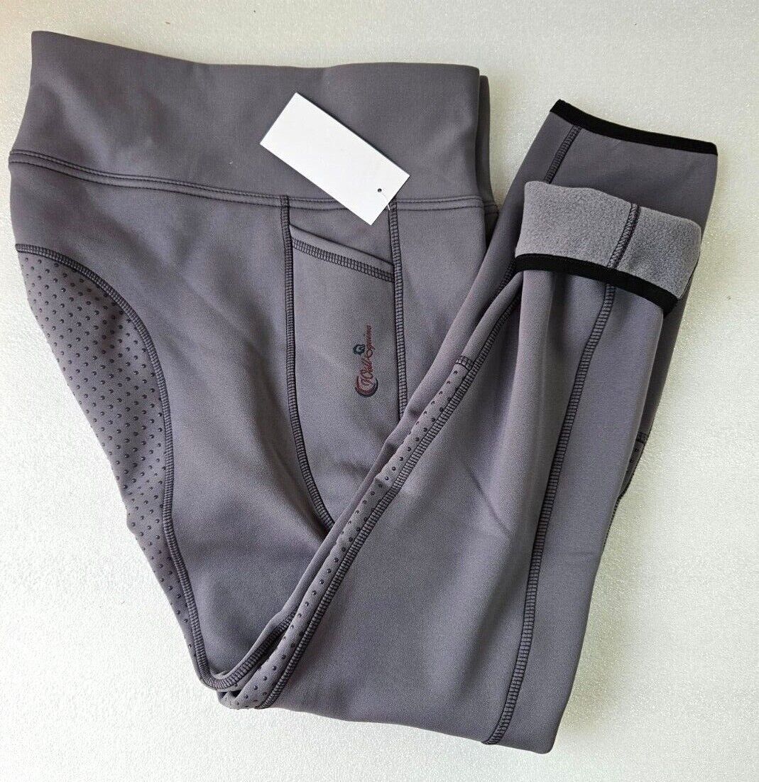 New Silicone Grip Horse Winter Riding Leggings Tights Phone Pocket