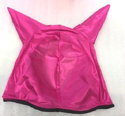 NEW HORSE MESH FLY MASK WITH EARS DARK PINK - FREE P/P on sale