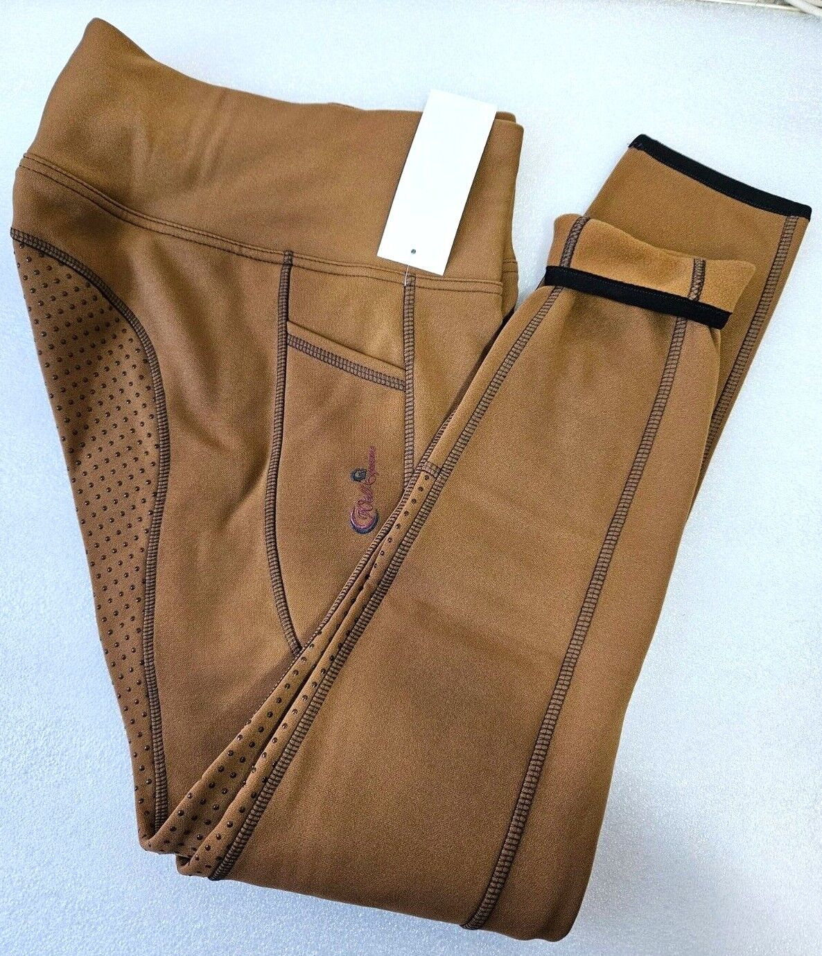 New Silicone Grip Horse Winter Riding Leggings Tights Phone Pocket