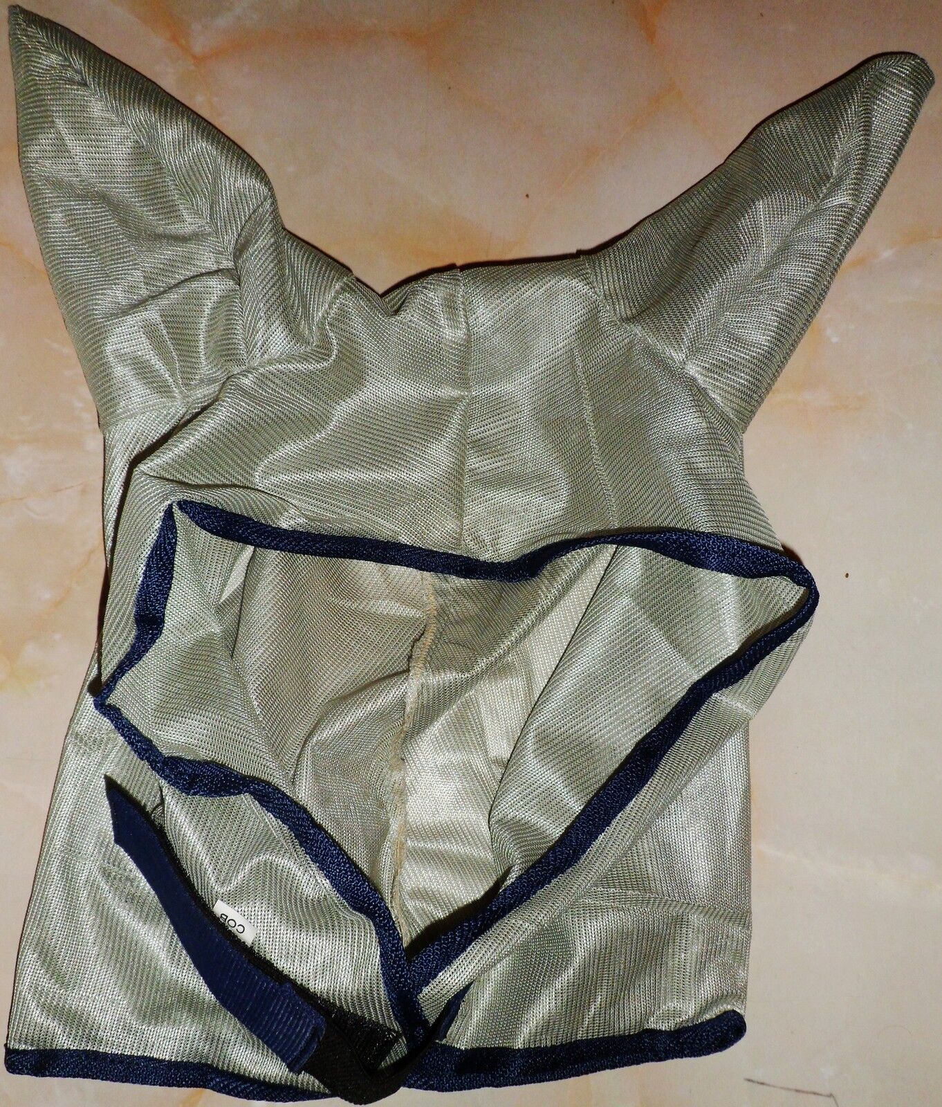 NEW HORSE MESH FLY MASK WITH EARS metallic grey - FREE P/P
