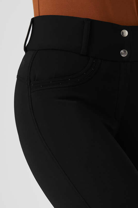 New Horze Women's Mia Thermo Silicone Full Seat Breeches - Dark Brown (36053)