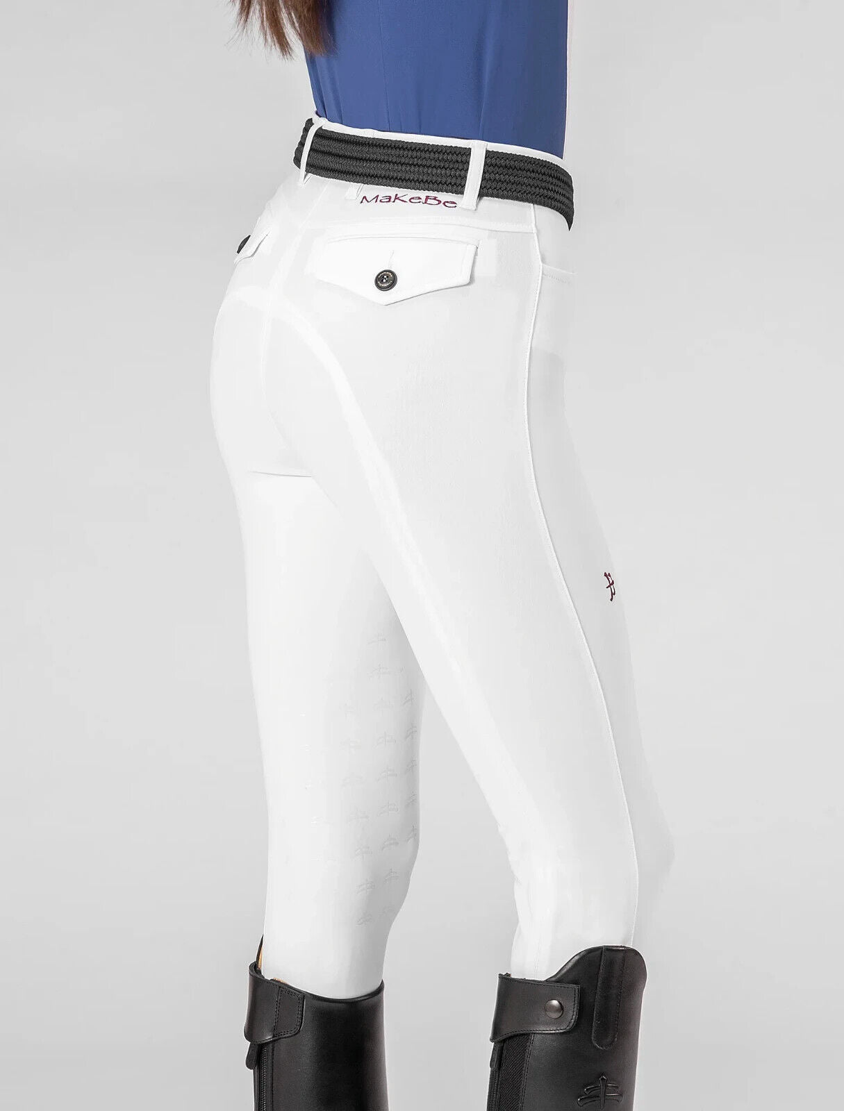Makebe Ladies Breeches Gel grip mod. ANNA White EU 42 UK 30" (B142)