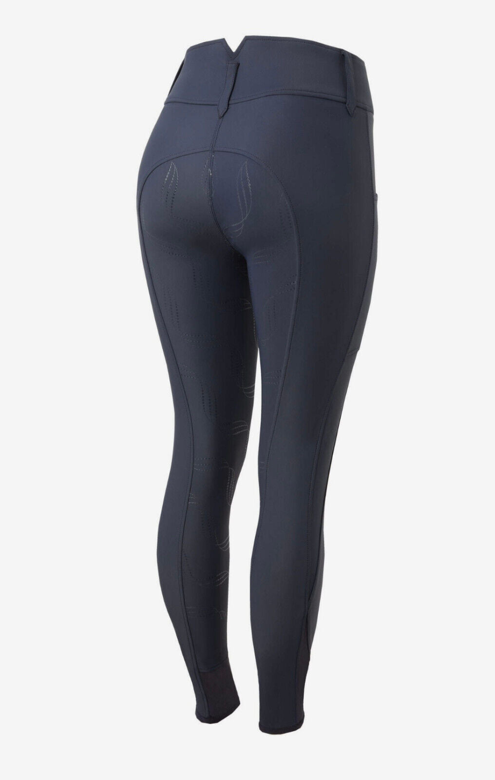 Horze Indira Women's Full Seat Breeches with High Waist, BLUE UK 10 EU 36 (S2)