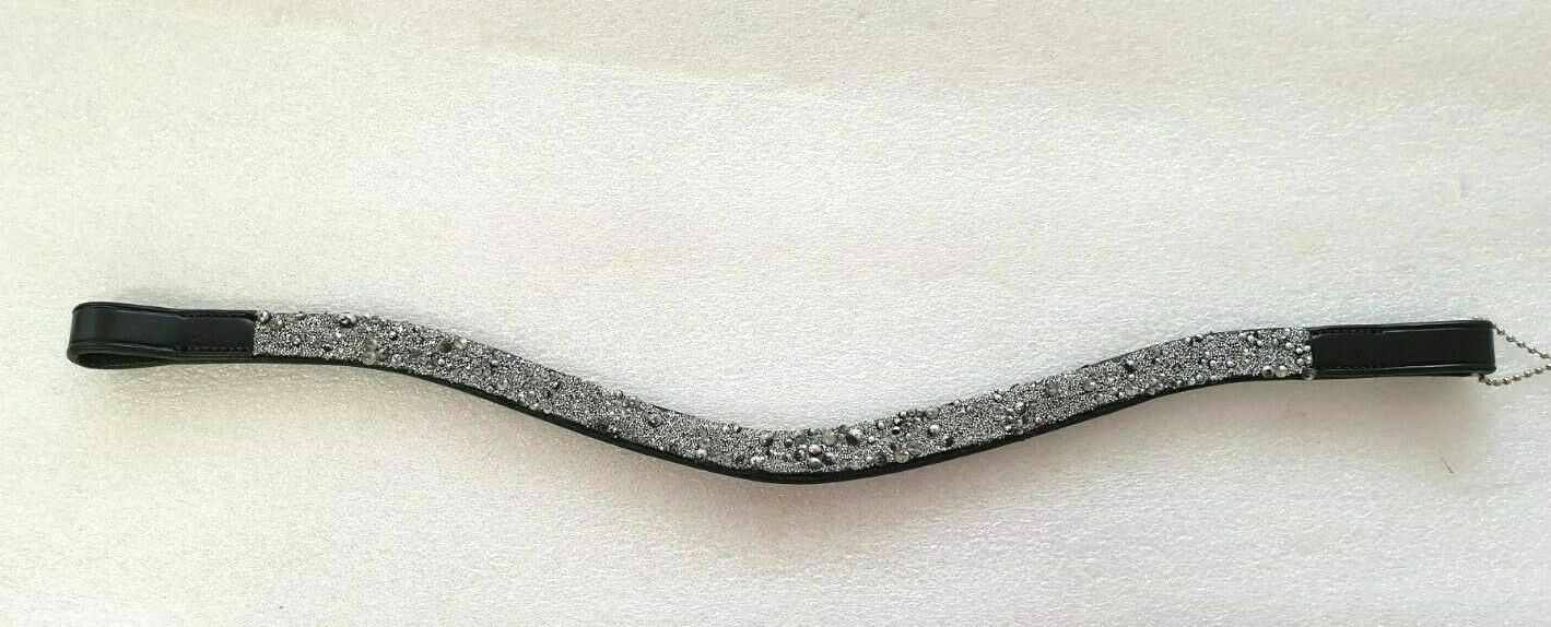 U Shape Reverse Browband ,Polo Leather FULL size Black ( 780)