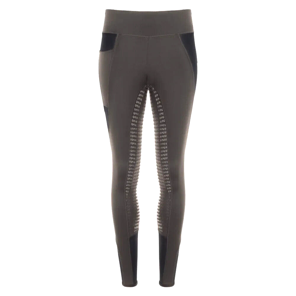 New MOMPSO SPORT Children Technical Silicone Tights ,Grey/Black, 11-12 Year(362)