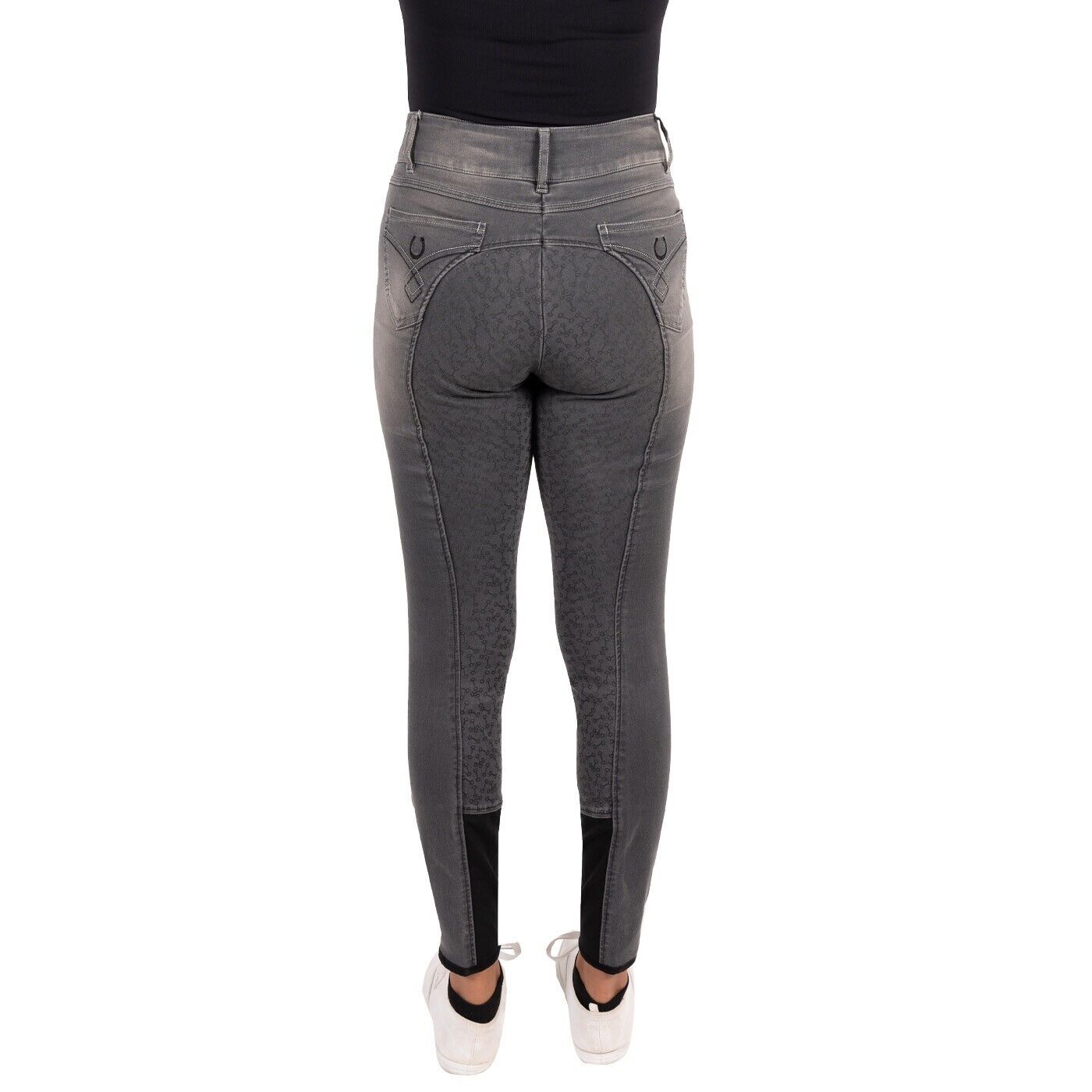 Elation Red Label Laredo 2.0 Denim Full Seat Breech, BLACK, SIZE 34R (DRC2324)