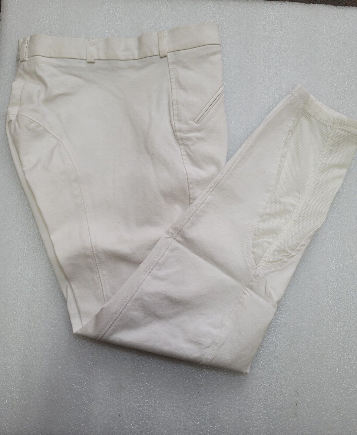 Winner,Cotton And Microfiber With Grip Breeches ,White , EU 44 UK 32'' (70356)