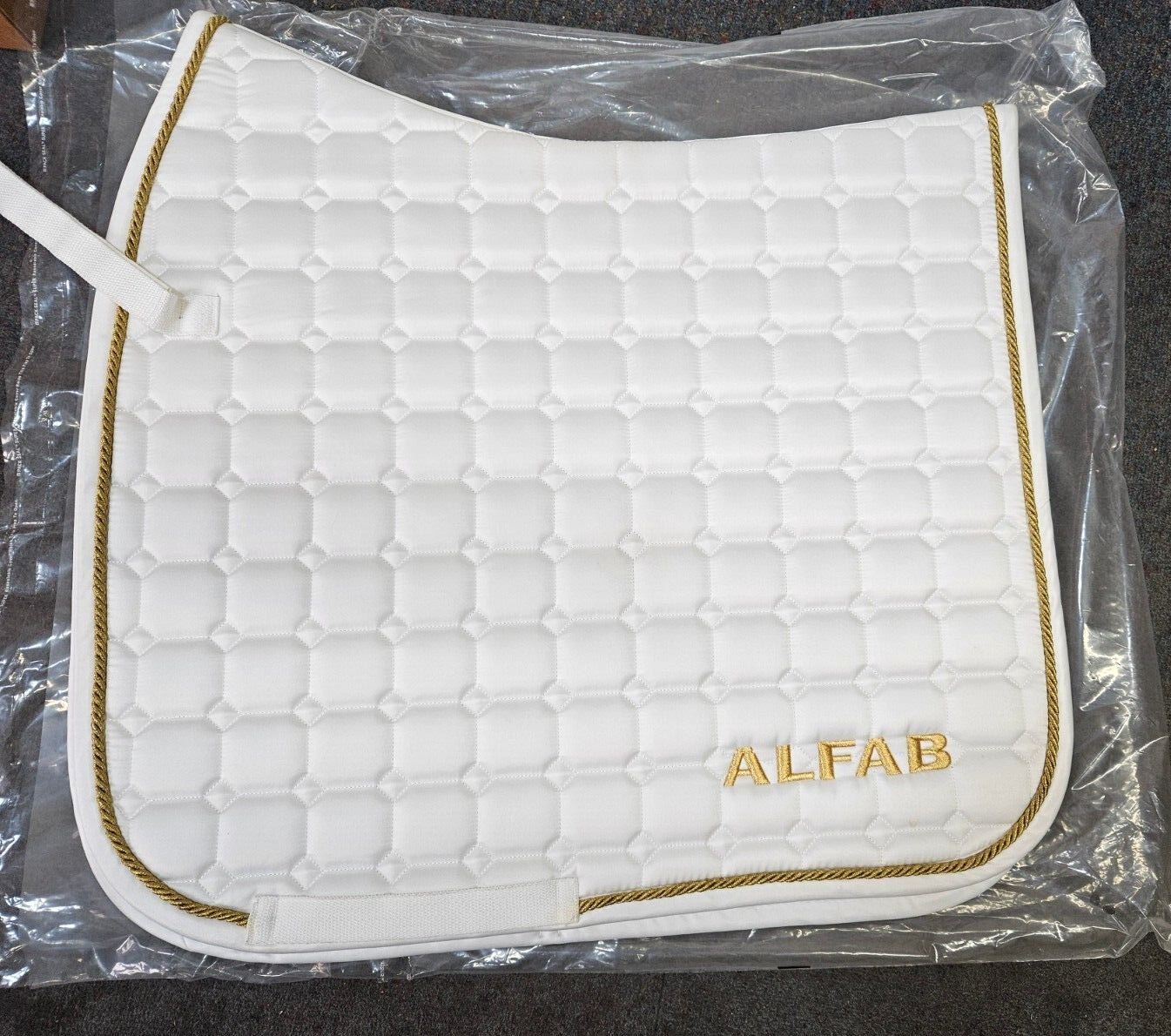 ALFAB SADDLE PAD DRESSAGE CLASSIC ,WHITE , (FULL ) SALE price