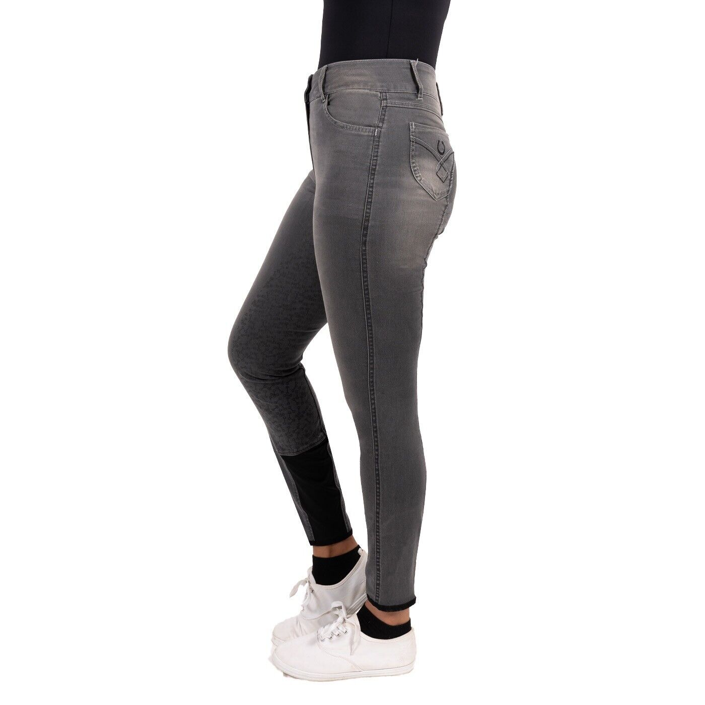 Elation Red Label Laredo 2.0 Denim Full Seat Breech, BLACK, SIZE 34R (DRC2324)