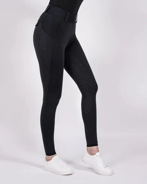FLOUI ACTIVE LEGGINGS FULL SEAT ,BLACK, UK 8 EU 36 (LOUI)