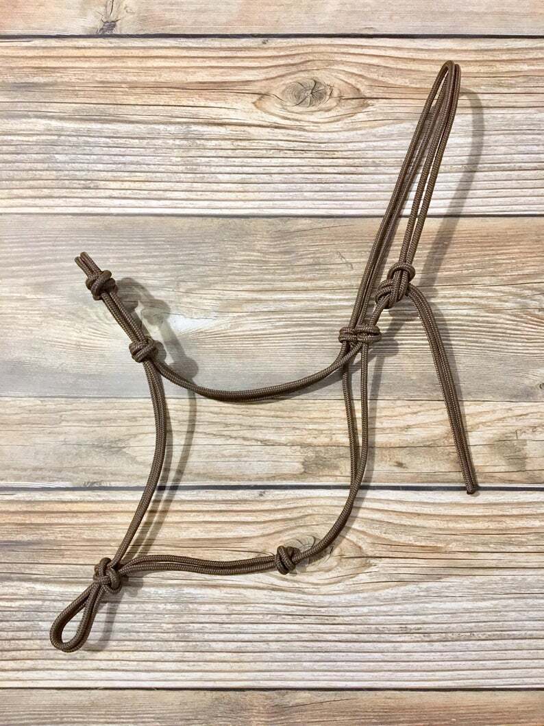 Rope Halter/Headcollar Natural Horsemanship/Parelli ONE SIZE FITS F/C/P- BROWN