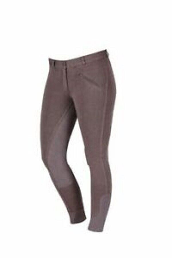 Dublin Supa Slender Full Seat Riding Breeche, GREY, UK 12 EU 38, (518728)