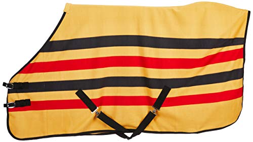 Cwell Equine FLEECE HORSE RUG cooler stable travel show NEWMARKET STRIPE