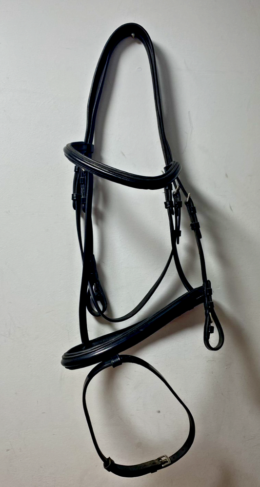 NEW C.Well English Leather BRIDLE SNAFFLE BRIDLE full Black (2000) B30