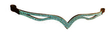 Load image into Gallery viewer, New Designer Ve Turquoise Crystal Browband  Spring Promotional offer Black
