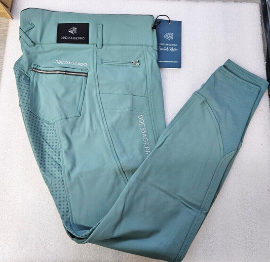NEW DRESSAGE PRO ESSENTIAL PERFORM BREECHES, DARK MINT (006802 ADD)