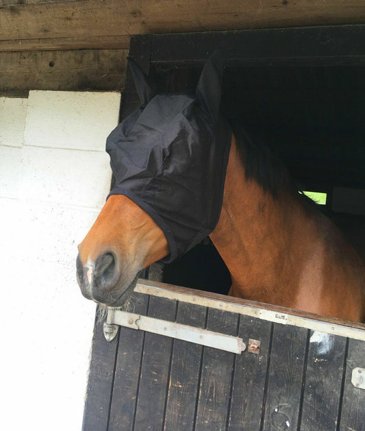 NEW SHETLAND/HORSE/COB/PONY MESH FLY MASK HOOD WITH EARS  BEST SELLER BARGAIN