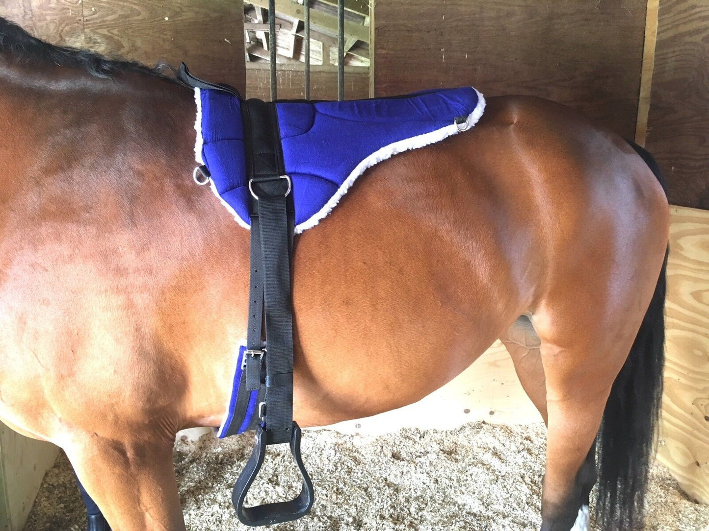 NEW HIGH DENSITY MICRO SUEDE BAREBACK PAD FREE GIRTH AND STIRRUPS SADDLE PAD