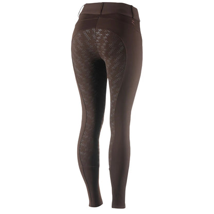 New Horze Women's Mia Thermo Silicone Full Seat Breeches - Dark Brown (36053)