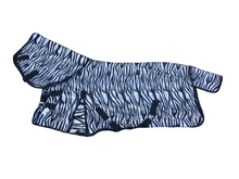 Load image into Gallery viewer, NEW  AIR FLOW FOAL/MINI/SHETLAND/PONY FLY RUG ZEBRA PRINT NECK ATTACHED MESH

