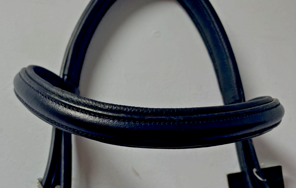 NEW English Leather BRIDLE SNAFFLE BRIDLE Full Black (1427/22-23) B53